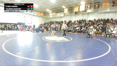 190 lbs Champ. Round 1 - Julianna Marquez, Gabrielino vs Lynda Guerra, Paloma Valley