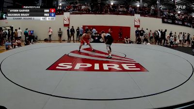 65 kg Champ. Round 3 - Ayden Garver, Beaver Dam Wrestling Regional Training Center vs Maximus Brady, Panther Wrestling Club RTC