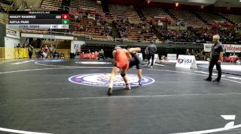 Cadet Girls - 130 lbs 7th Place Match - Hailey Ramirez, John Glenn High School Wrestling vs Kayla Park