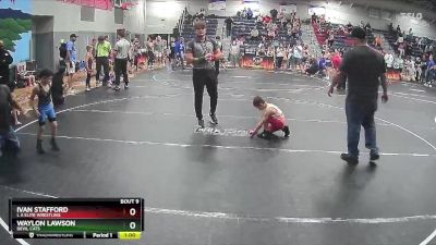 55 lbs Round 1 - Waylon Lawson, Devil Cats vs Ivan Stafford, L A Elite Wrestling