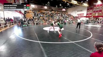 105 lbs Champ. Round 1 - Kaylee MacLagen, Green River vs Taylor Freeman, Lander Valley