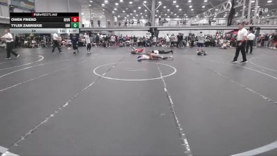 84 lbs Round 4 (10 Team) - Tyler Zabriskie, Iron Horse White vs Owen Friend, Revival Riddlers