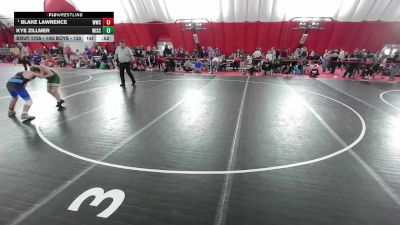 10U Boys - 120 lbs Semis - Blake Lawrence, Waukesha Wrestling Club vs Kye Zillmer, Wisconsin