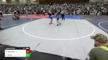 73 lbs Consi Of 16 #2 - Charlie Apostolos, Wrightwood Wrestling Club vs Michael Muller, Caldwell WC
