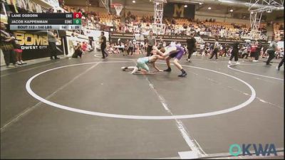 140 lbs Rr Rnd 2 - Lane Osborn, Chickasha Wrestling vs Jacob Kappenman, D3 Wrestling Cluib