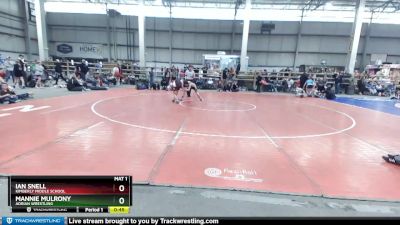105 lbs Cons. Round 3 - Mannie Mulrony, Adrian Wrestling vs Ian Snell, Kimberly Middle School