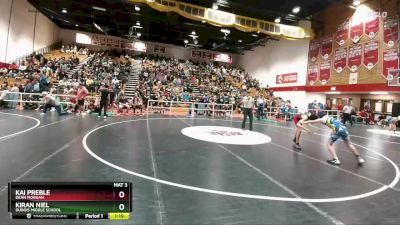 90 lbs Cons. Round 3 - Kiran Niel, Dubois Middle School vs Kai Preble, Dean Morgan