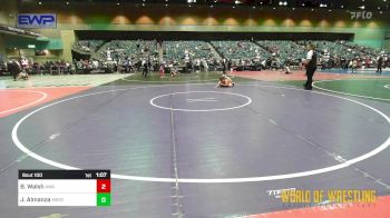 100 lbs 5th Place - Bennett Walsh, Ascend Wrestling Academy vs Julian Almanza, Merced Bears WC