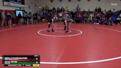 110 lbs Cons. Round 5 - Brielle Starkweather, North Fayette Valley vs Devin Meyer, Oelwein