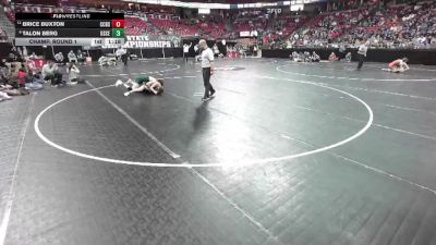 D2-132 lbs Champ. Round 1 - Brice Buxton, Cuba City/Benton/SW vs Talon Berg, Osceola