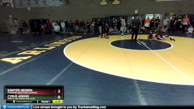 45-49 lbs Quarterfinal - Sawyer Hedeen, Punisher Wrestling Company vs Cyrus Adkins, Steelclaw Wrestling Club