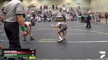 85 lbs Round 3 (6 Team) - Julian Medina, American Gladiators-Storm vs Thomas Block, Ninja Killer