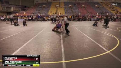 157 lbs Round 1 (16 Team) - Cael Rahnavardi, Northern Iowa vs Felix Lettini, Sacred Heart