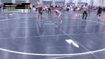 105 lbs Quarterfinal - Regan Gamble**, Precision Wrestling vs Cullen Smith, Tift Wrestling