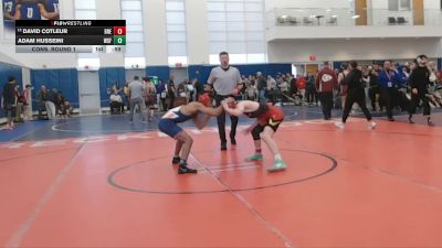 120 lbs Cons. Round 1 - Adam Husseini, West Springfield vs David Cotleur, Brecksville