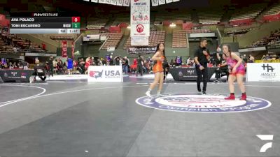 Cons. Semis - Ava Polaco vs Toni Escareno, Merced High School Wrestling