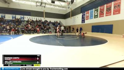 126 lbs Quarterfinal - Damian Cantu, Granger vs Keller Zangara, Mt. Spokane