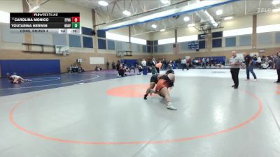 235lbs Cons. Round 4 - Youtarina Herwin, Hudson`s Bay (Girls) vs Carolina Monico, Ephrata (Girls)