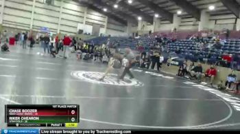 92 lbs Placement (16 Team) - Riker Ohearon, Utah Gold vs CHASE BOOZER, West Coast Riders