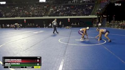 133 lbs Cons. Round 3 - Jesus Sanchez, Dubuque vs John Raymundo, University Of The Ozarks