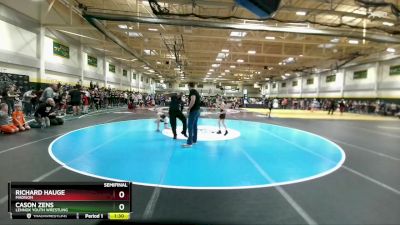 70 lbs Semifinal - Richard Hauge, Madison vs Cason Zens, Lennox Youth Wrestling