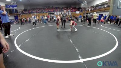 61 lbs Semifinal - Barrett Homer, Mustang Bronco Wrestling Club vs Charles (CJ) Langland, Noble Takedown Club