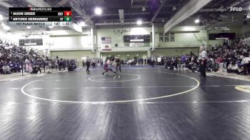 175 lbs 1st Place Match - Antonio Hernandez, CANOGA PARK vs Jason Greer, University