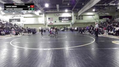 175 lbs 1st Place Match - Antonio Hernandez, CANOGA PARK vs Jason Greer, University