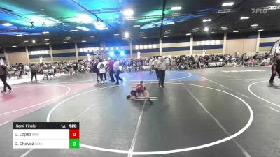 57 lbs Semifinal - Demetrius Lopez, Brighton WC vs Dominik Chavez, Dominate WC