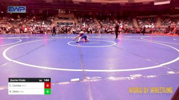 100 lbs Quarterfinal - Cael Combs, Sebolt Wrestling Academy vs Keaton Dietz, Cowboy Wrestling Club