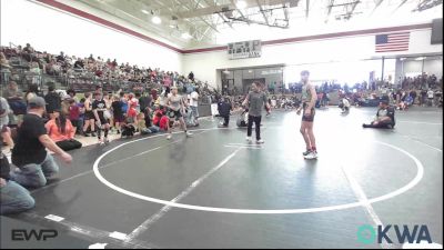 88 lbs Rr Rnd 3 - Gunner Leverich, Cushing vs Frankie Robertson, Hennessey Takedown Club