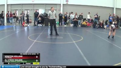 71 lbs Cons. Round 4 - Winston Holland, Lynchburg vs Eli Stroh-Walker, Hanover Hawkeye Youth Wrestlin