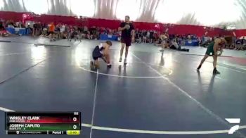 132 lbs Round 1 (10 Team) - Joseph Caputo, Bartlett vs Wrigley Clark, Park Rapids