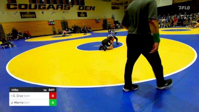 141 lbs Consi Of 16 #1 - Carmine Cruz, Sunnyside (AZ) vs Jacob Morris, South Anchorage (AK)