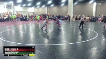 120 lbs Round 2 (6 Team) - Jaden Williams, Wellington - DEV vs Kynelle Brown, Team Nauman Blue