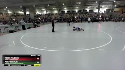 70 lbs Champ. Round 1 - Austin Davis, Nolensville Wrestling Club vs Rory Paulsen, Wildcats Wrestling