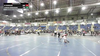 90 lbs Quarterfinal - Aj Gonzalez, Monster Garage vs Landon Gherardini, Team Grand Valley Elite