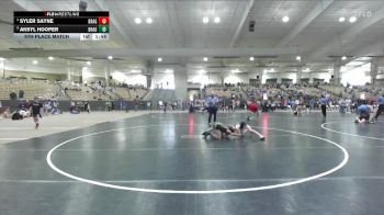 75 lbs 5th Place Match - Aksyl Hooper, McMinn Tribe vs Syler Sayne, Halls Wrestling