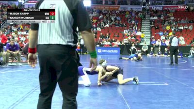 1A-106 lbs Cons. Round 4 - Mason Knapp, West Bend-Mallard vs Karson Wuebker, South Central Calhoun