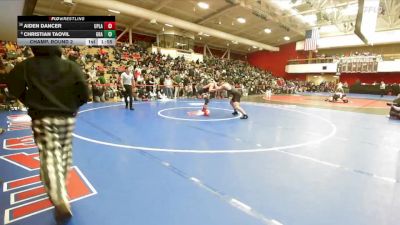 167 lbs Champ. Round 2 - Aiden Dancer, Upper Lake vs Christian Taovil, Granada