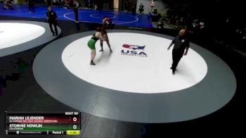 130 lbs Quarterfinal - Mariah Lejender, El Camino SSF High School Wrestling vs Stormie Nowlin, California