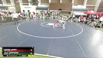 78 lbs Round 1 (4 Team) - Carter Larsen, Utah Black vs Cruz Armstrong, Idaho 1