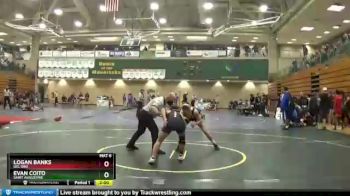 126 lbs Champ. Round 2 - Logan Banks, Del Oro vs Evan Coito, Saint Augustine