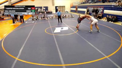 285 lbs 1st Place Match - Will Wilson, Wilmington vs Hunter Mccullough, Pontiac