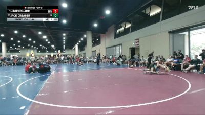 144 lbs Champ. Round 3 - Hagen Sharp, Guerrilla Wrestling Academy vs Jack Creaser, Florida Pitbulls