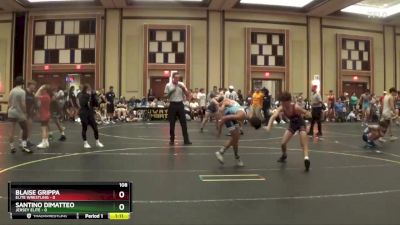 108 lbs Round 3 (6 Team) - BLAISE GRIPPA, Elite Wrestling vs Santino Dimatteo, Jersey Elite