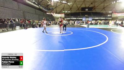 65 lbs Semis - Kenndyl Mobley, NW Spartans Wrestling vs Fabian Flores, Washington