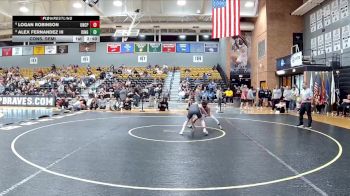 133 lbs Cons. Semi - Alex Fernandez III, King vs Logan Robinson, UNC Pembroke