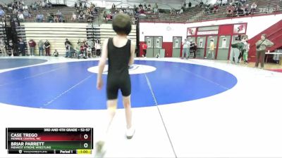 52-57 lbs Cons. Round 1 - Briar Parrett, Midwest Xtreme Wrestling vs Case Trego, Monroe Central WC