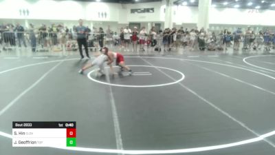 85 lbs 3rd Place - Sean Hin, Clovis Wrestling vs Jaxon Geoffrion, Top Rank